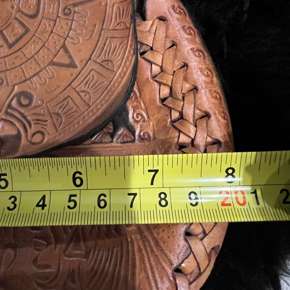 Vintage Tooled‎ Leather Mini Crossbody Bag - Picture 11 of 15